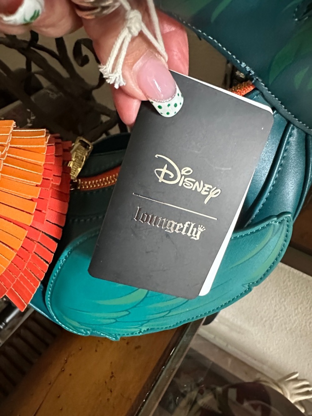Loungefly Teal Multicolor Disney Moana HEI HEI Bird Crossbody Bag NWT - Picture 9 of 10